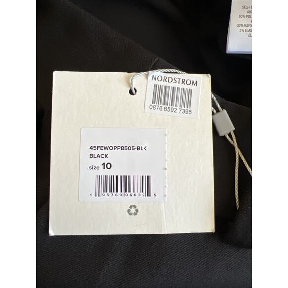 Favorite Daughter The Favorite Pant Trouser Black Pleated Wide Leg Size 10 Z26 - Picture 11 of 12